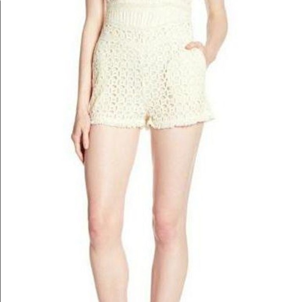 Free People off white lace romper size 2
